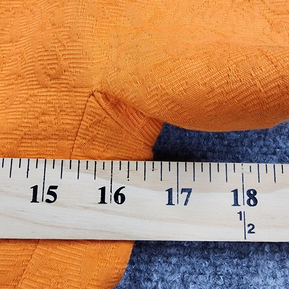 Vintage Teri Jon Rickie Freeman Blazer Womens 4 Orange Floral Inlay Short Sleeve - Picture 7 of 16